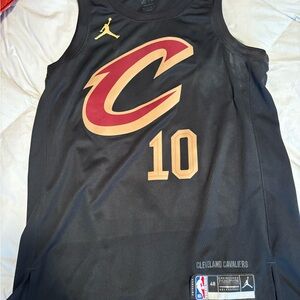 Nike Black and Gold Cavaliers Jersey